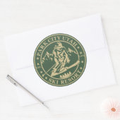 Park city Utah skigebied Ronde Sticker (Envelop)