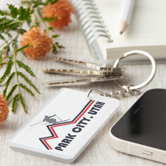 Park city Utah skigebied Sleutelhanger (Voorkant Rechts)