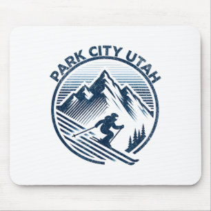 Park city utah skigebied winterskiën muismat