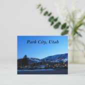 Park City Utah Skiing Briefkaart (Staand voorkant)
