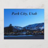 Park City Utah Skiing Briefkaart (Voorkant)