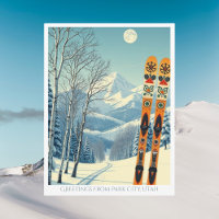 Park City Utah skioord vakantie Ansichtkaart