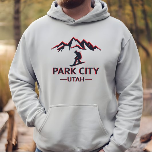 Park city Utah snowboarden Hoodie