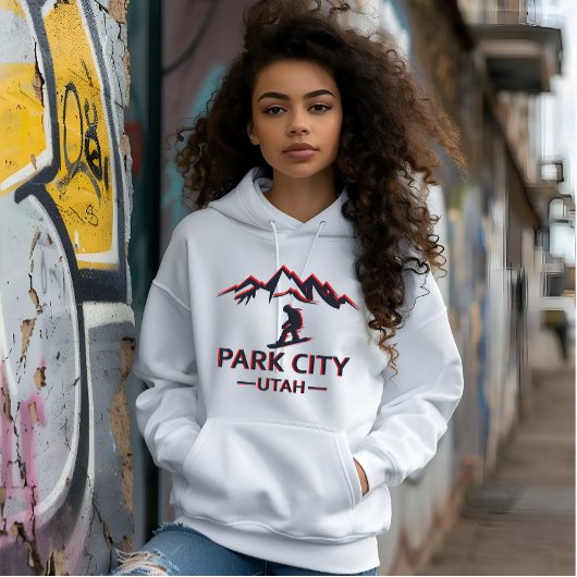 Park city Utah snowboarden Hoodie