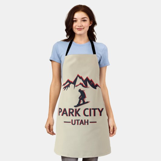 Park city Utah snowboarden Schort (Gedragen)