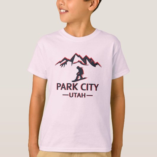 Park city Utah snowboarden T-shirt (Voorkant)