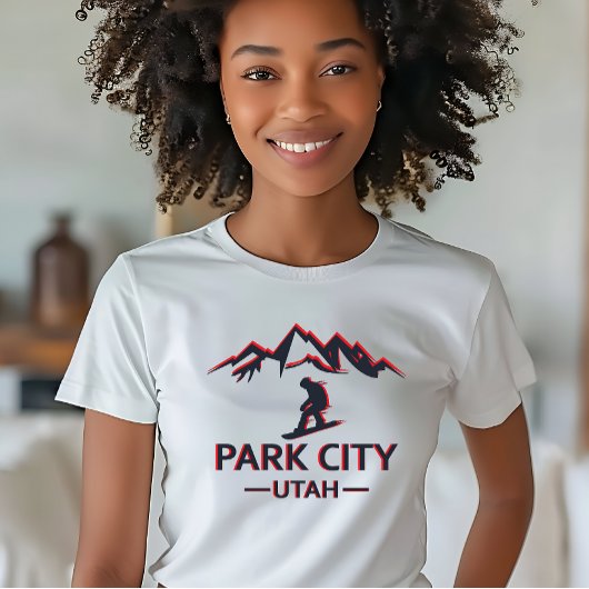 Park city Utah snowboarden T-shirt