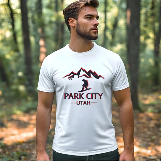 Park city Utah snowboarden T-shirt