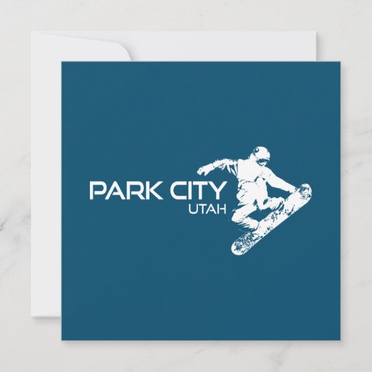 Park City Utah Snowboarder (Voorkant)