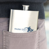 Park City Utah Snowboarder Flacon (Voorbeeld)
