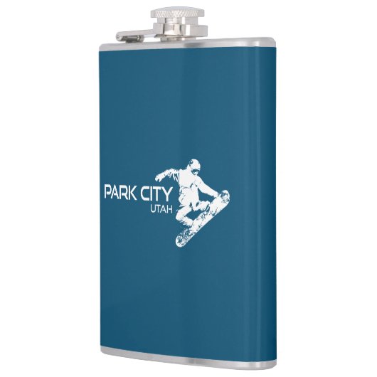 Park City Utah Snowboarder Heupfles (Links)