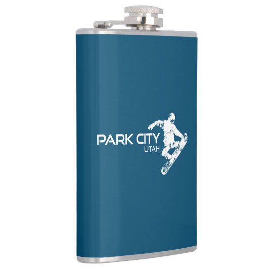 Park City Utah Snowboarder Heupfles (Rechts)