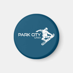 Park City Utah Snowboarder Magneet