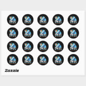 Park City Utah -  snowboarder Ronde Sticker (Vel)