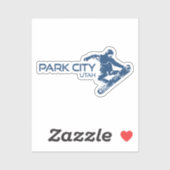 Park City Utah Snowboarder Sticker (Vel)