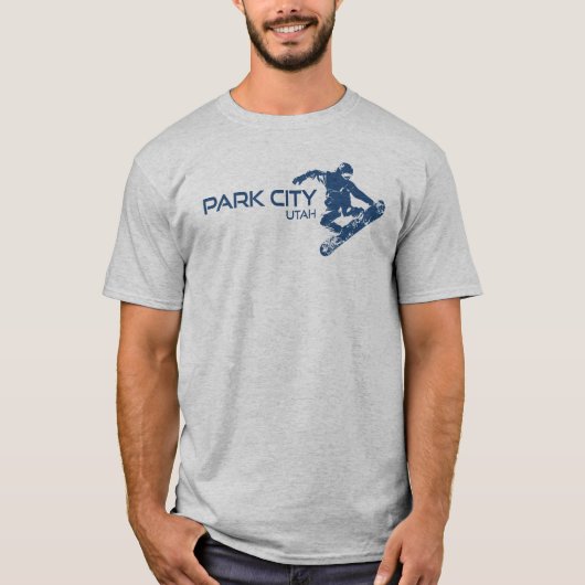 Park City Utah Snowboarder T-shirt (Voorkant)