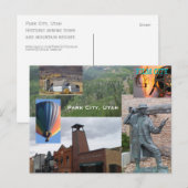 Park City Utah Souvenier Briefkaart (Voorkant / Achterkant)