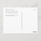 Park City Utah Souvenier Briefkaart (Achterkant)