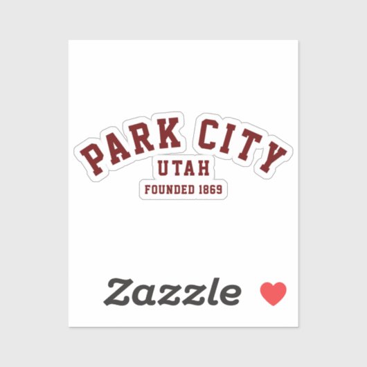 Park City, Utah Sticker (Vel)