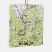 Park City Utah Topo Map Keramisch Ornament (Rechts)
