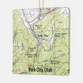 Park City Utah Topo Map Keramisch Ornament (Links)