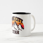 Park City, Utah Tweekleurige Koffiemok (Voorkant rechts)