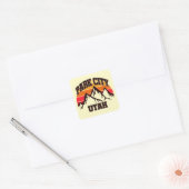 Park City, Utah Vierkante Sticker (Envelop)