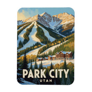 Park City Utah Wasatch Berg Reizen Magneet