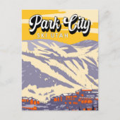 Park City Utah Winter Area  Briefkaart (Voorkant)