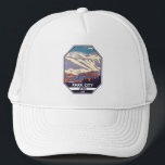 Park City Utah Winter Area Emblem Trucker Pet<br><div class="desc">Het kunstontwerp van Park City Winter toont het winterlandschap.</div>