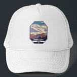 Park City Utah Winter Area Emblem Trucker Pet<br><div class="desc">Het kunstontwerp van Park City Winter toont het winterlandschap.</div>