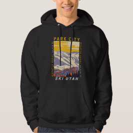Park City Utah Winter Area  Hoodie