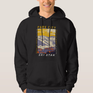 Park City Utah Winter Area  Hoodie
