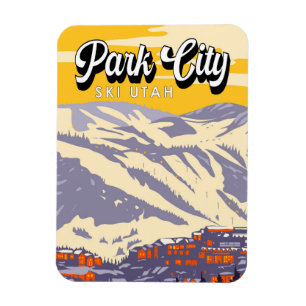 Park City Utah Winter Area  Magneet