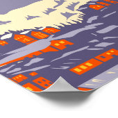Park City Utah Wintergebied Vintage Poster (Hoek)