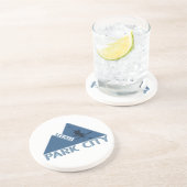 Park City Utah Zandsteen Onderzetter (Zijkant)