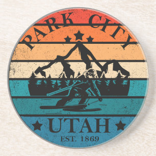 Park City Utah  Zandsteen Onderzetter