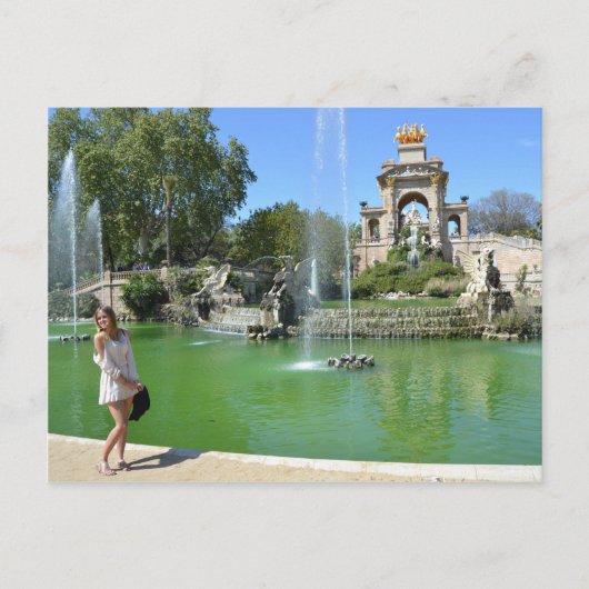 Park Ciutadella, Barcelona Briefkaart (Voorkant)