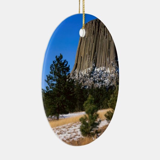 Park Devils Tower Monument Wyoming Keramisch Ornament (Rechts)