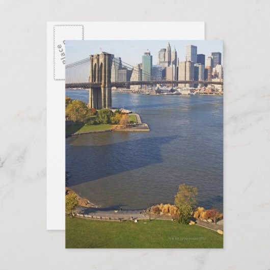 Park en Cityscape Briefkaart (Voorkant / Achterkant)