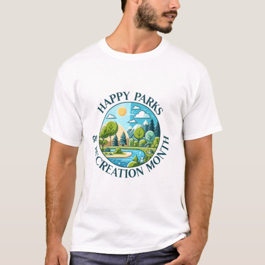 park en recreatie maand T-shirt (Voorkant)