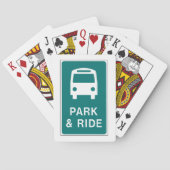 Park en Ride Sign Pokerkaarten (Achterkant)