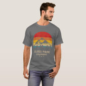  Park Estes Park Retro Souvenir T-shirt (Voorkant volledig)