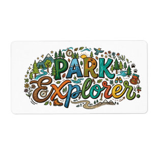 Park Explorer – Avontuur Natuur T-Shirt Etiket