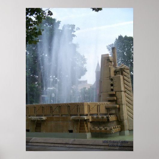 Park Fountain Poster (Voorkant)
