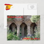 Park Guell Barcelona Briefkaart (Voorkant / Achterkant)