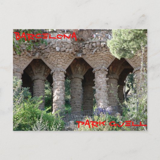 Park Guell Barcelona Briefkaart (Voorkant)