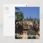 Park Güell, Barcelona Briefkaart (Voorkant / Achterkant)