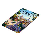 Park Güell, Barcelona, Catalonië, Spanje Spanje Magneet (Linkerzijde)