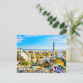Park Guell, Barcelona, Spanje Briefkaart (Staand voorkant)